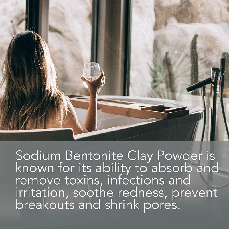Radiant Complex Sodium Bentonite Clay Powder - Indian Healing Clay - 100% Pure Sodium Bentonite - DYI Clay Face Mask - 5 lbs - Image 4
